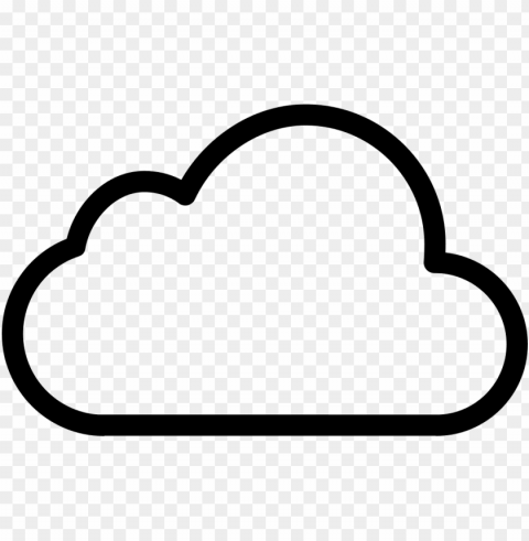 white cloud symbol PNG Image with Transparent Isolated Graphic