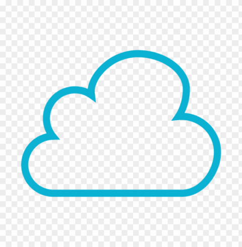 white cloud symbol PNG Image with Transparent Isolation