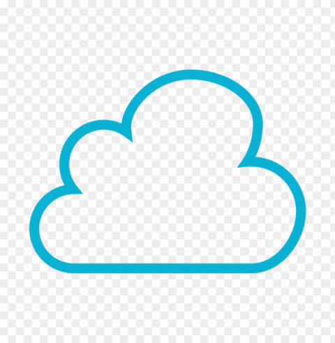 White Cloud Symbol PNG Image With Transparent Isolation