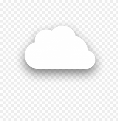 White Cloud Symbol PNG Images For Editing