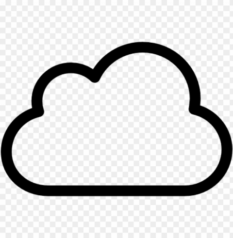 White Cloud Symbol PNG For Online Use