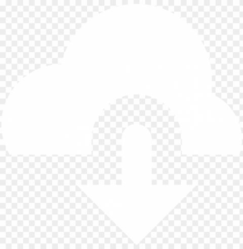 White Cloud Symbol PNG For Overlays