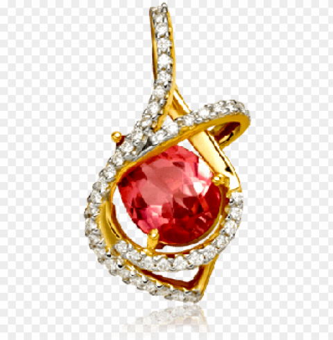 white diamond crimson ruby heart pendant - diamond Transparent PNG download