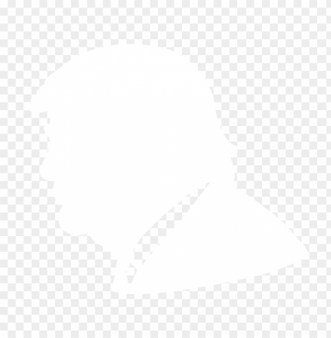 white donald trump face silhouette side view Isolated Subject with Transparent PNG