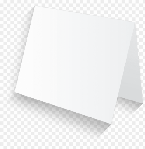 white folded card PNG transparency images