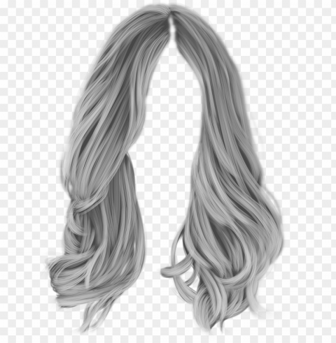 white hair PNG Graphic Isolated with Transparency PNG transparent with Clear Background ID 407c8740