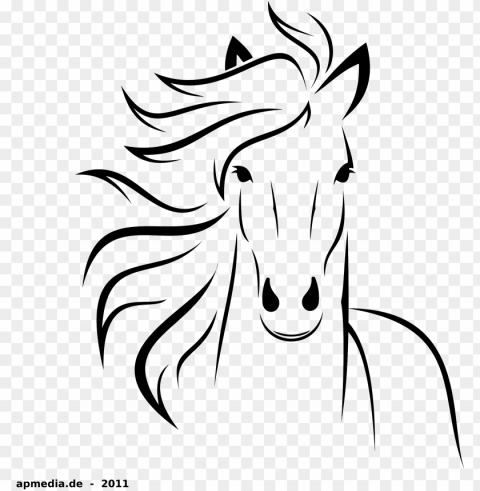 white horse drawing at getdrawings - easy to draw horse Isolated Subject with Transparent PNG