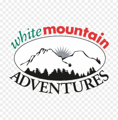 white mountain adventures vector logo Transparent PNG image free