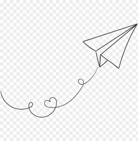 white paper plane image - flying paper airplane PNG Isolated Object with Clear Transparency