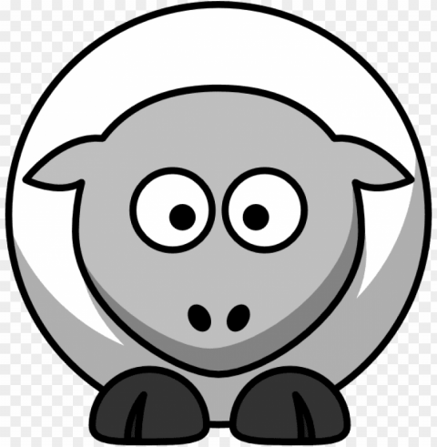 white sheep Transparent PNG Isolated Artwork