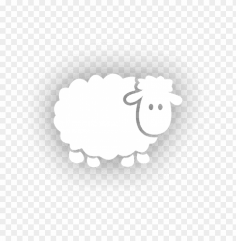 white sheep Transparent PNG Isolated Element with Clarity