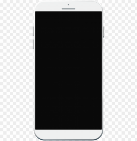 white smartphone clipart - smartphone Isolated Character on Transparent Background PNG