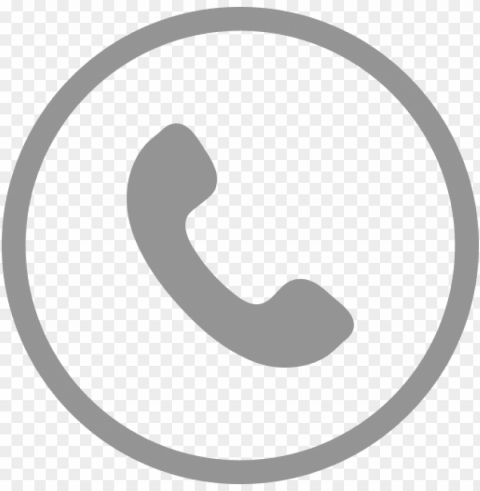 white telephone logo PNG Isolated Subject on Transparent Background
