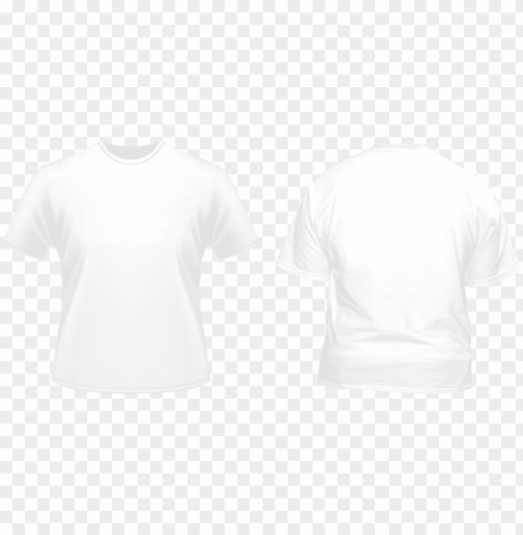 white tshirt front and back image black and white - back of white t shirt PNG images with high transparency