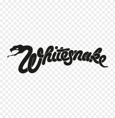 whitesnake vector logo free PNG Isolated Object with Clear Transparency