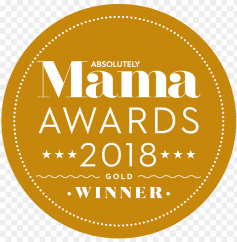 who won a gold absolutely mama magazine award for best - circle Clean Background Isolated PNG Image