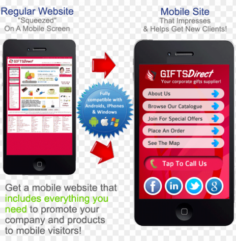 why do i need a mobile website - iphone Isolated Design Element in Clear Transparent PNG