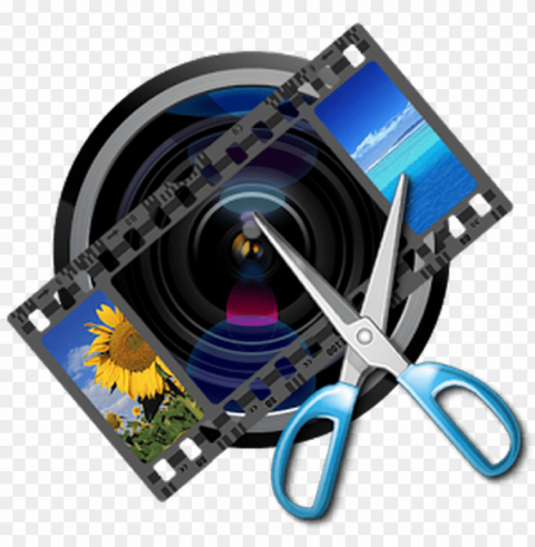 why professional video editing - video edit logo Isolated Illustration with Clear Background PNG