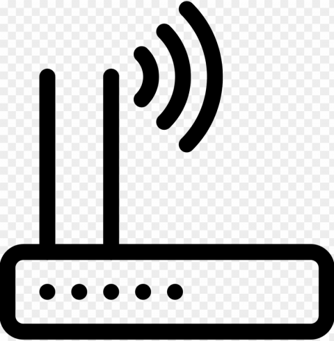 wi-fi router icon - router ico Clear Background Isolated PNG Graphic