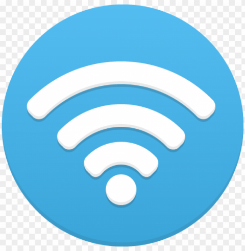 wifi signal round blue icon PNG download free