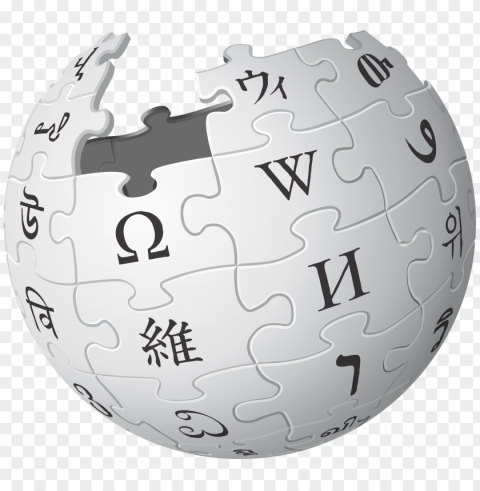 wikipedia logo clear background PNG with transparent backdrop
