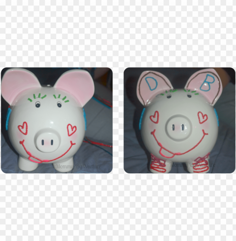 wikki stix designer piggy bank - animal figure PNG without background
