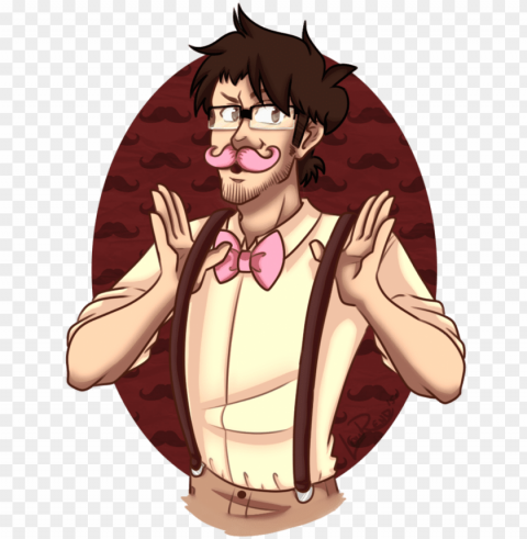 wilford warfstache tumblr - markiplier wilford warfstache fan art PNG clear images