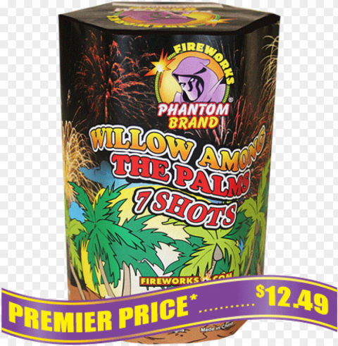 willow among the palms 7 shot - phantom fireworks fro Isolated Design Element in HighQuality Transparent PNG