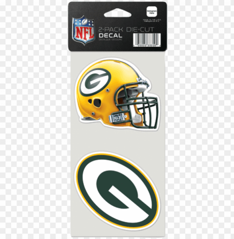 wincraft inc green bay packers set of 2 die cut decals Transparent Background PNG Isolated Pattern