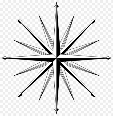 wind rose compass direction - star clip art PNG high resolution free