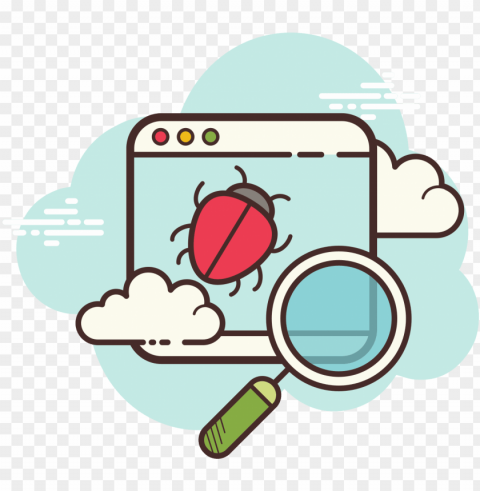 window bug icon - bug icons Isolated Character in Clear Transparent PNG