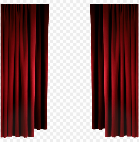 Window With Curtains - Cortinas Transparent PNG Object With Isolation