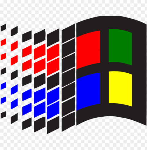windows 98 logo - windows logo PNG Graphic Isolated on Clear Background