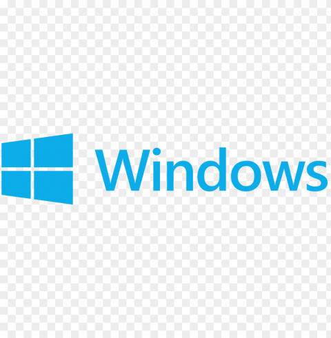 windows logo and name PNG Image with Transparent Background Isolation