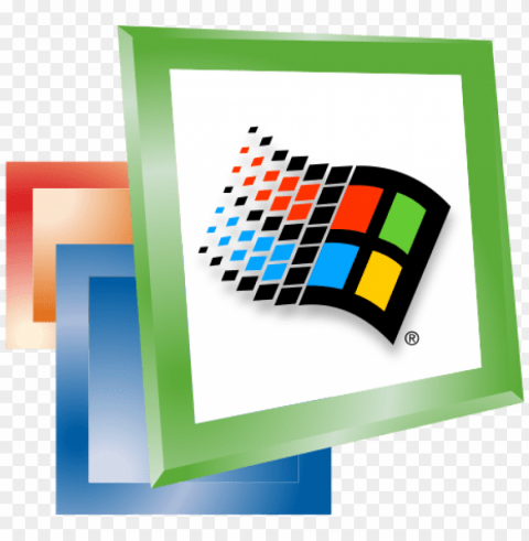windows me logo - windows 95 logo Transparent Cutout PNG Isolated Element