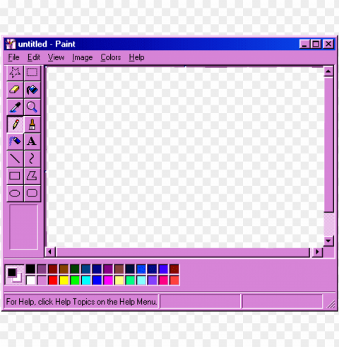 windows paint transparent background - ms paint windows 98 PNG for free purposes