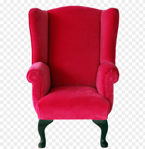 wing chair image - child chair Isolated Artwork on Clear Transparent PNG