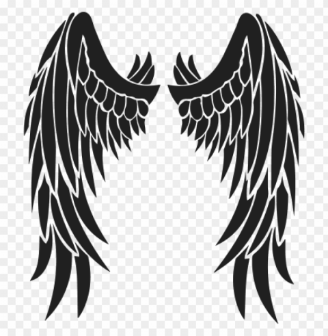wing tattoo large Transparent Background Isolated PNG Art
