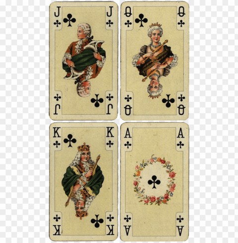 wings of whimsy - french style playing cards PNG no background free