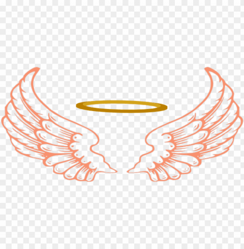 wings images free download - angel wings and halo Isolated Character in Transparent PNG
