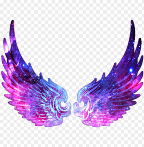 #wings #tumblr #galaxy #angel #fantasy #cute #bluewings - earrings PNG transparent design bundle