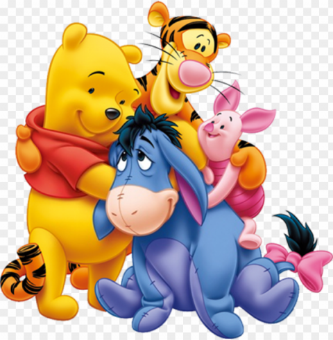 winnie l'ourson et ses amis plus - winnie the pooh and friends PNG graphics with clear alpha channel collection