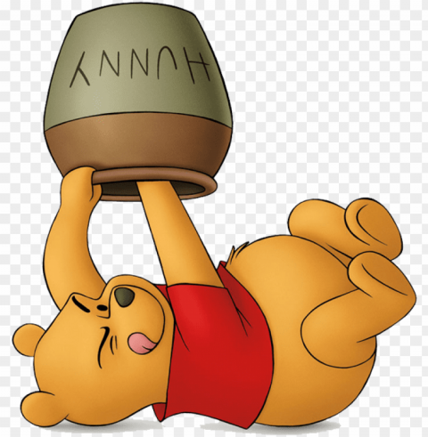 winnie the pooh honey pot - winnie the pooh's hunny pot PNG for t-shirt designs