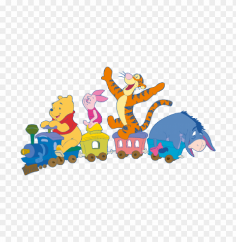 winnie the pooh vector free PNG Image Isolated on Transparent Backdrop