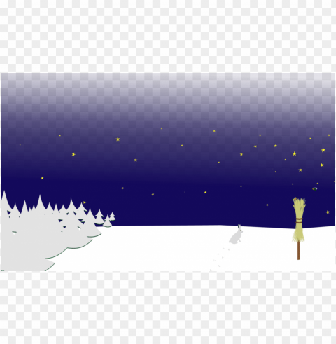 winter computer icons snow drawing - night scene PNG with cutout background