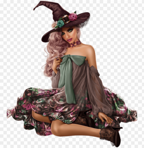 witch Transparent Background PNG Isolated Item