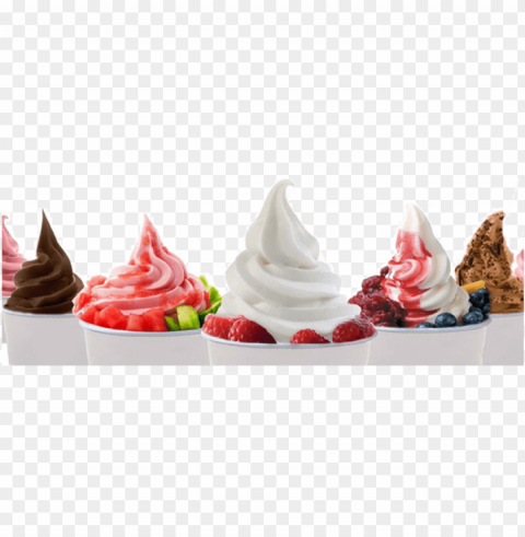 With The Era Of Frozen Yogurt We Have Developed A Product - Frozen Yogurt Isolated Object With Transparent Background PNG