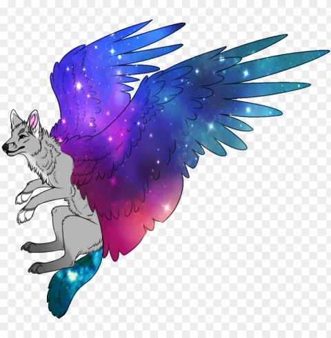 wolf clipart tumblr - galaxy dog drawi Isolated Artwork on HighQuality Transparent PNG