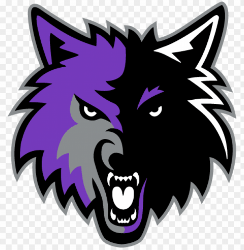 wolf logo - minnesota timberwolves logo red PNG Isolated Object with Clear Transparency