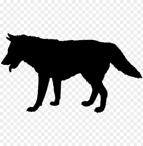 wolf-silhouette - silhouette PNG Image with Isolated Icon PNG transparent with Clear Background ID 32b7dfaf